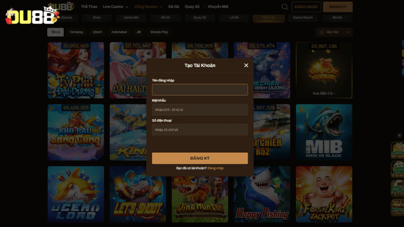Hướng dẫn các bước tham gia cá cược tại DU88